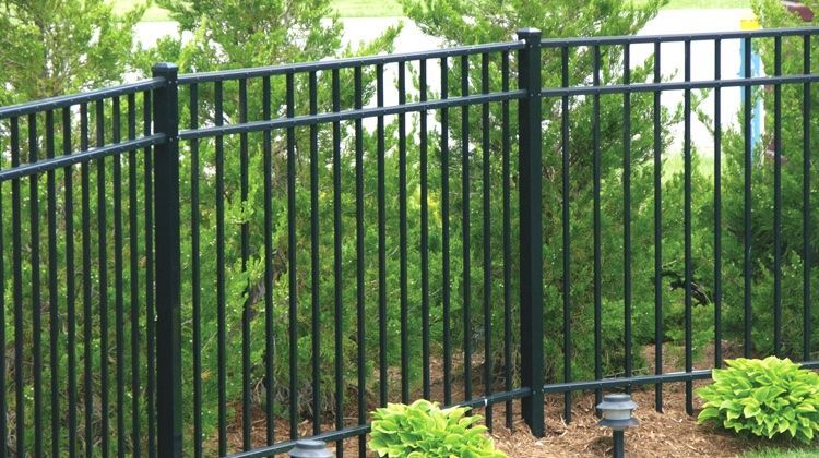 Aluminum 2 fence installed by Shelby Fence Company in Alabaster, AL