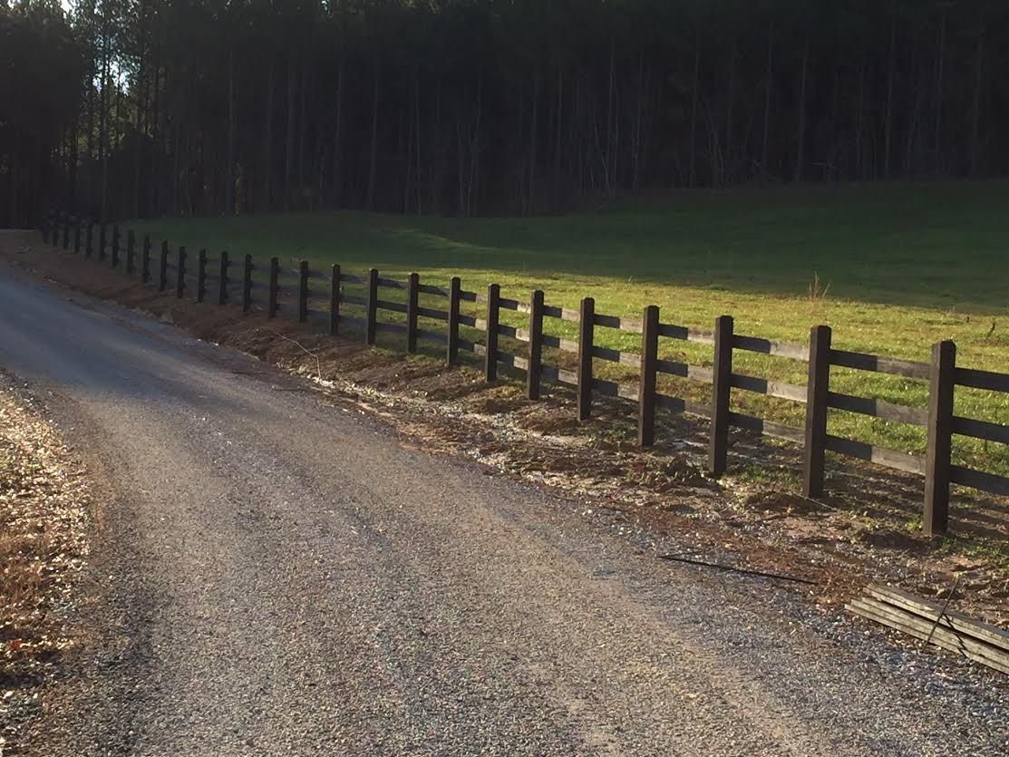 Creosote 2 fence installed by Shelby Fence Company in Alabaster, AL