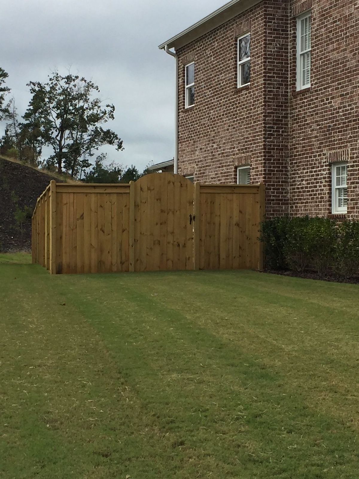 Kirkman Capped Privacy With Gate 2 fence installed by Shelby Fence Company in Alabaster, AL