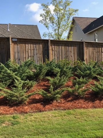 Kirman Embassy Stained fence installed by Shelby Fence Company in Alabaster, AL
