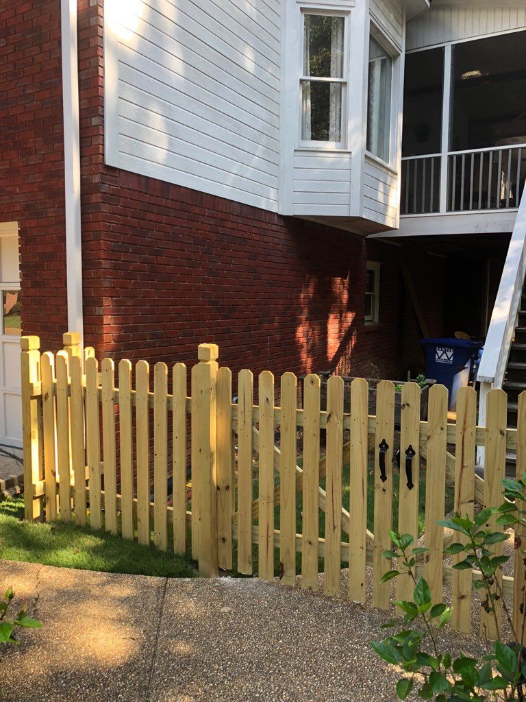 Picket 2 fence installed by Shelby Fence Company in Alabaster, AL