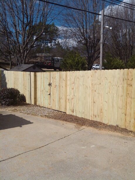 Plain Privacy Fence fence installed by Shelby Fence Company in Alabaster, AL